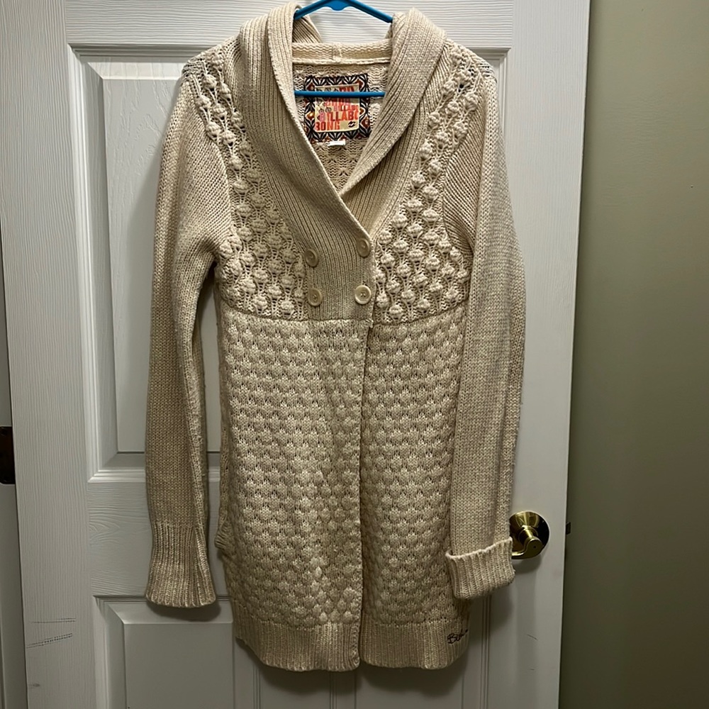 Billabong cardigan with hood